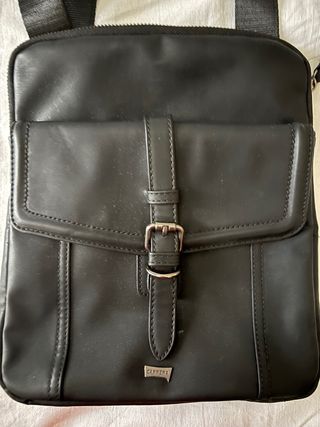 Borsa a spalla uomo Carrera nera