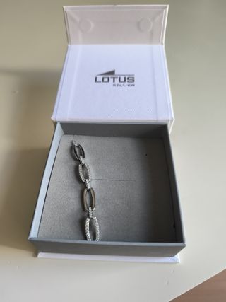 Pulsera cadena Lotus silver mujer