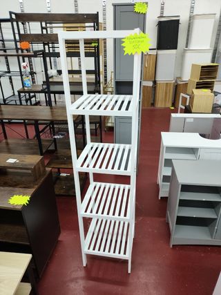Estantería de baño madera 33x33x147