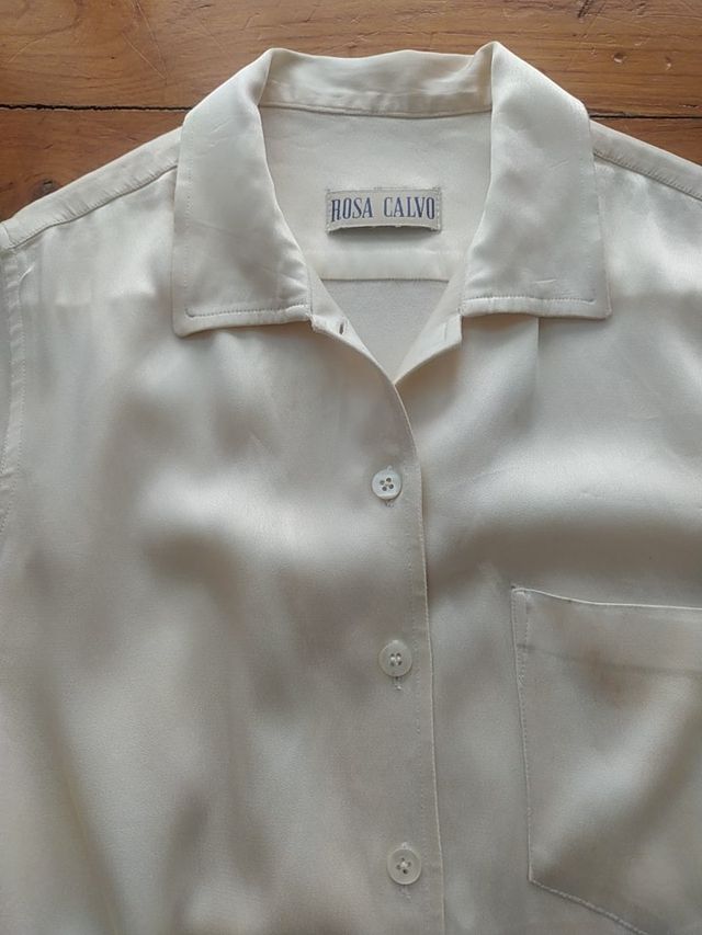 Camisa Rosa Calvo Beige