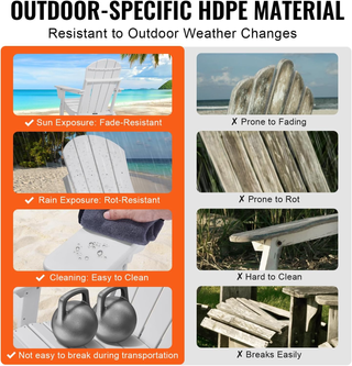 Sedie Adirondack in Plastica Set 2, Sedie da Ester