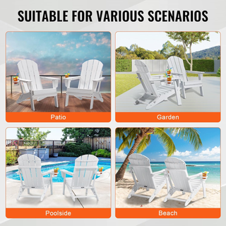 Sedie Adirondack in Plastica Set 2, Sedie da Ester