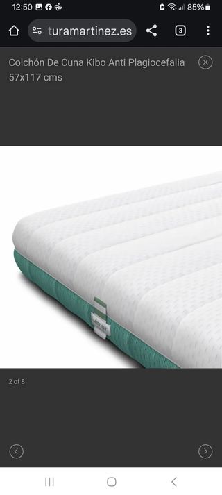 Colchón Cuna Kibo Anti Plagiocefalia 50x80