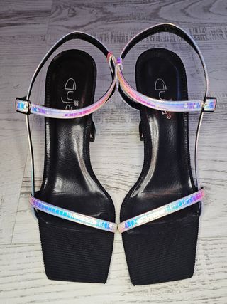 Sandalias Guja Tacón Holográfico