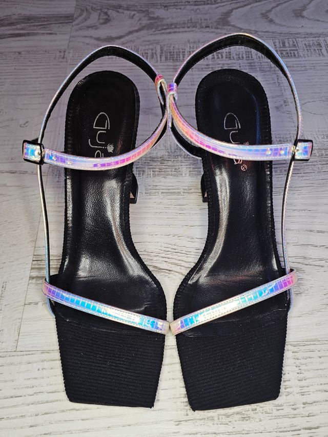 Sandalias Guja Tacón Holográfico