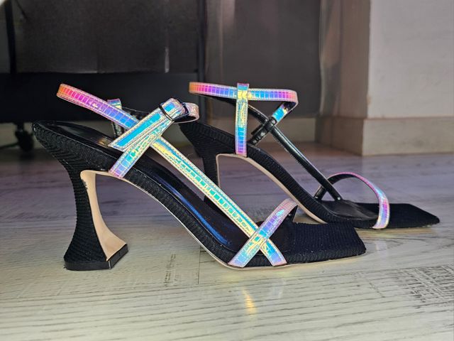 Sandalias Guja Tacón Holográfico