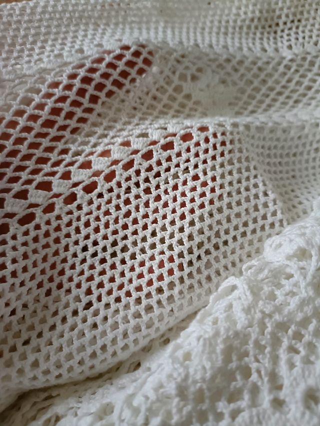 Copriletto matrimoniale uncinetto fatto a mano