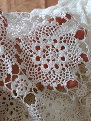 Copriletto matrimoniale uncinetto fatto a mano