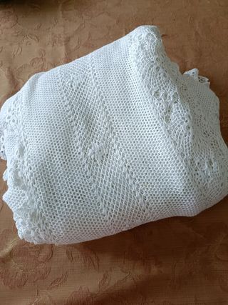 Copriletto matrimoniale uncinetto fatto a mano