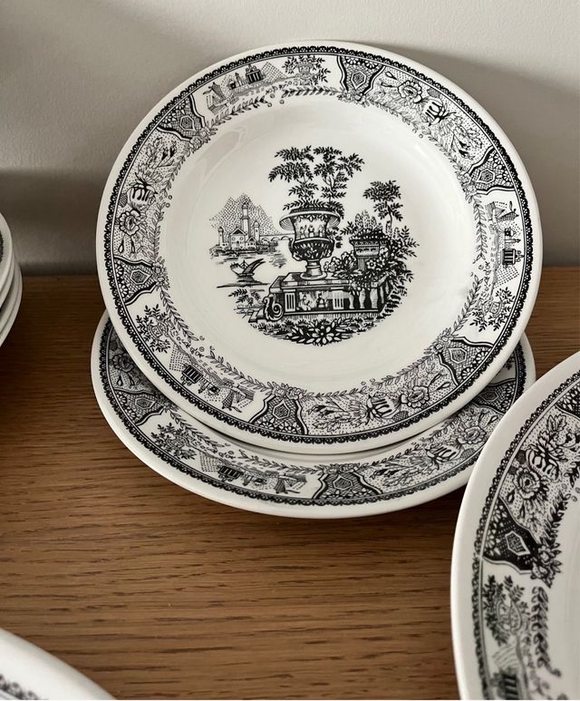 9 PIEZAS LOZA VAJILLA GIL VARGAS SEGOVIA