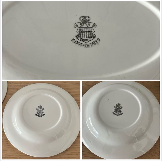 9 PIEZAS LOZA VAJILLA GIL VARGAS SEGOVIA