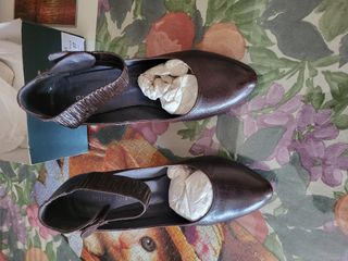 Zapatos de tacón marrones talla 37