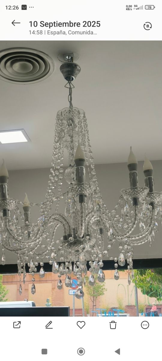 URGE Lámpara de araña grande fabricante Quatro