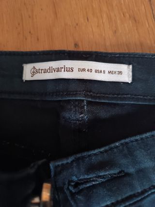 Pantalones Stradivarius Talla 40 Negros