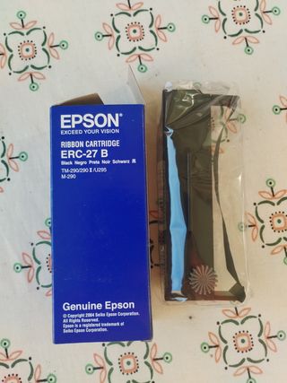 7 Cartuchos de Cinta Epson ERC-27B Negros