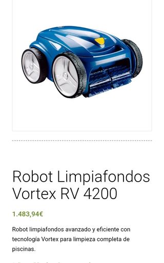 Robot Limpiafondos Zodiac Vortex RV 4200 Azul