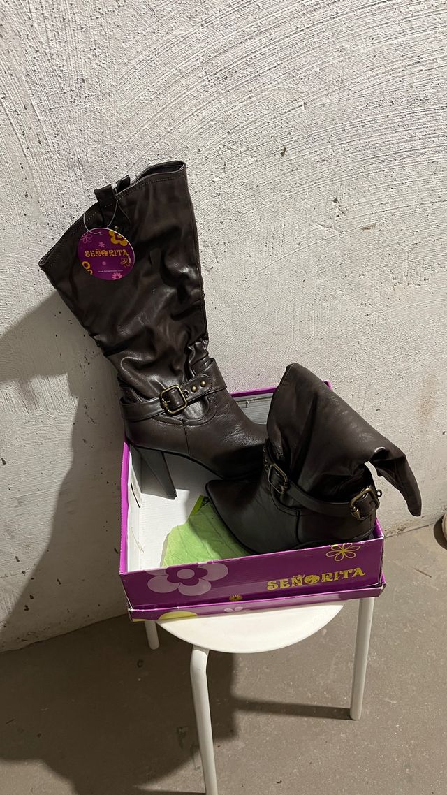 Botas altas marrones Señorita sin estrenar