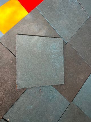 Piezas suelo caucho azul/gris