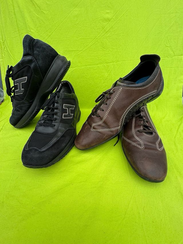 Scarpe Hogan e Tod's Uomo Pelle Nero Marrone