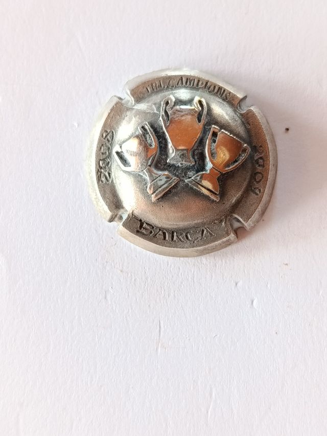 Chapa Plata Barça Tricampions. 2008 - 2009.