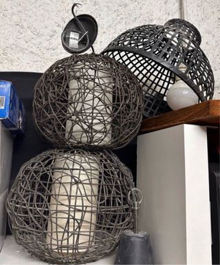 Lámparas de techo colgantes de mimbre