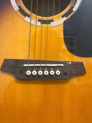 Guitarra Oqan QGA-31 Sunburst + funda (como nueva)