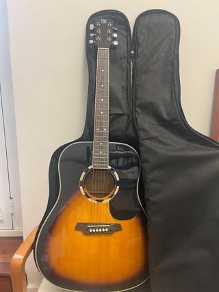Guitarra Oqan QGA-31 Sunburst + funda (como nueva)