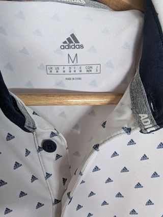 Polo Adidas Estampado logo Azul. (NO VALE 1€) XL.