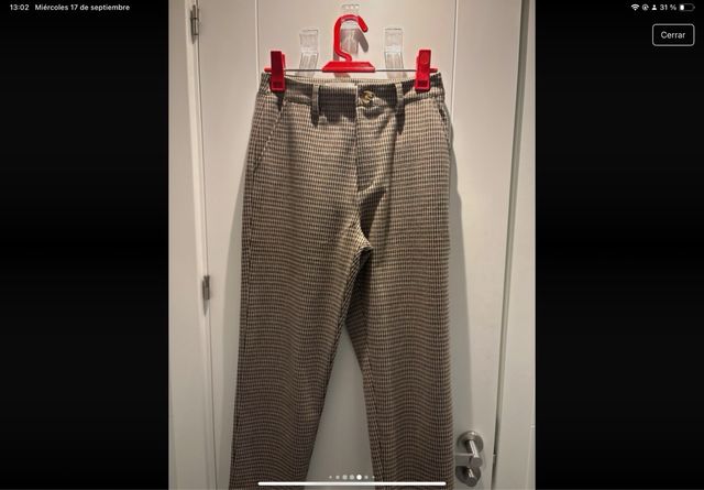 Traje de  Indi Cold cuadros con cuello borreguito