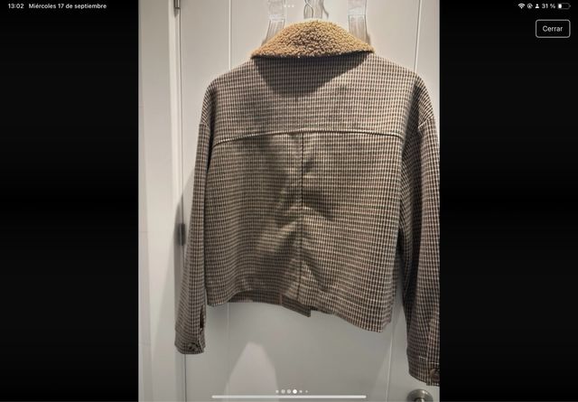 Traje de  Indi Cold cuadros con cuello borreguito