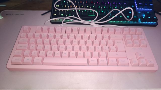 Teclado Gamer Rosa Rgb