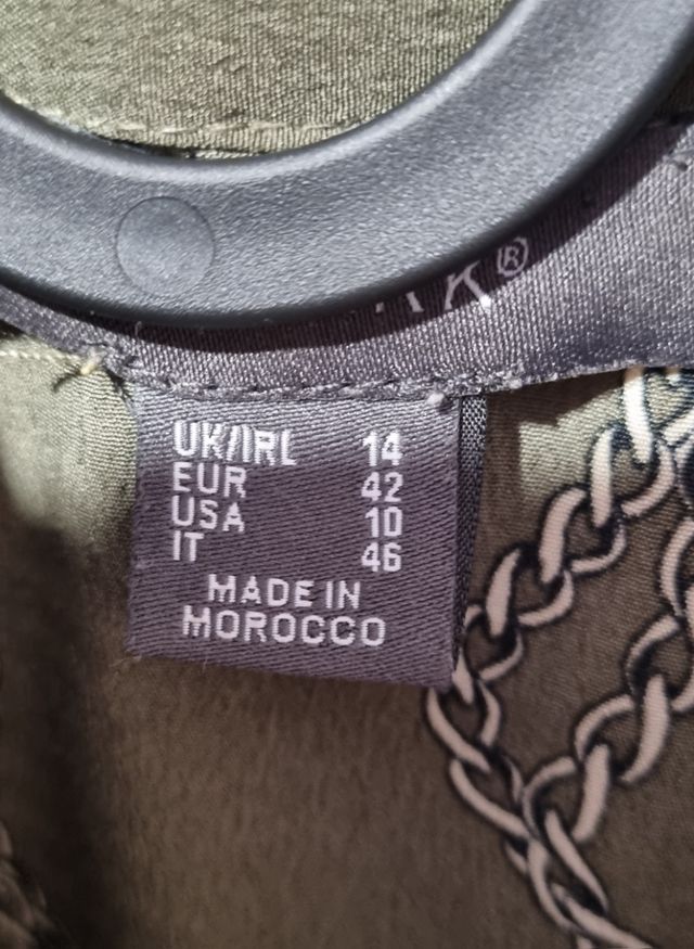 Vestido camisero verde oliva Primark