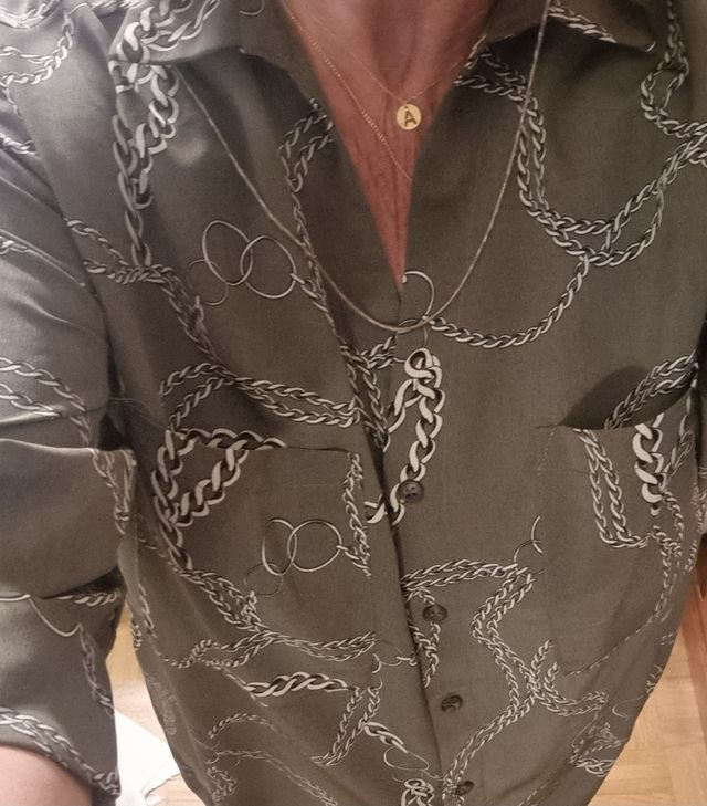 Vestido camisero verde oliva Primark