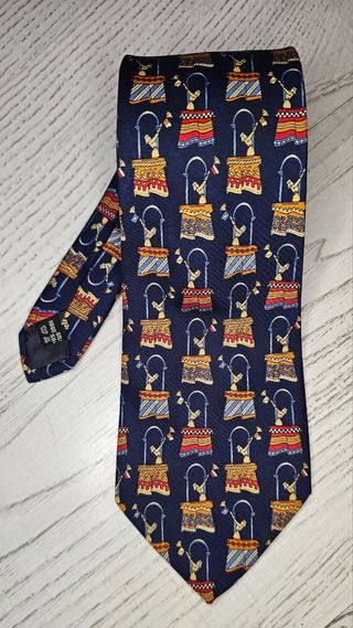 Corbata Seda Salvatore Ferragamo Vintage