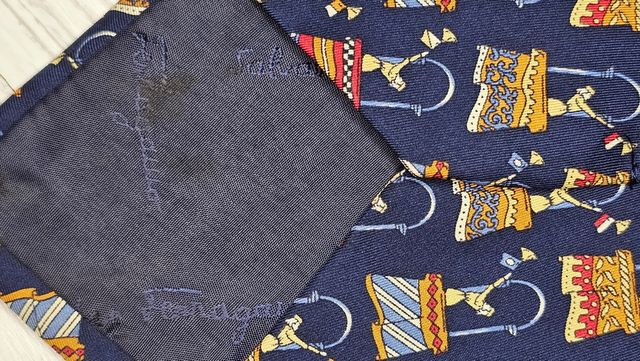 Corbata Seda Salvatore Ferragamo Vintage