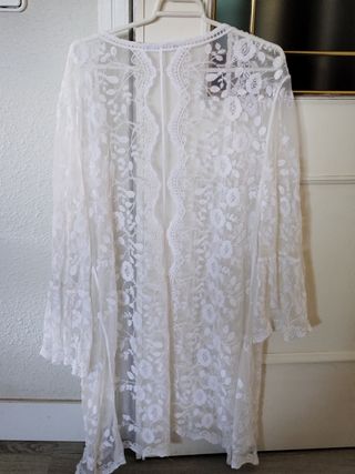 Kimono encaje blanco Florencia
