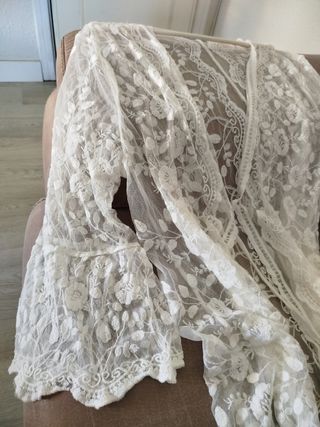 Kimono encaje blanco Florencia