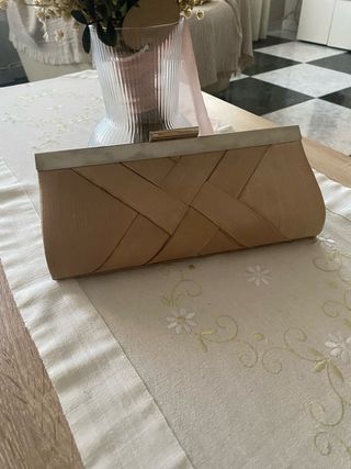 Bolso de fiesta beige