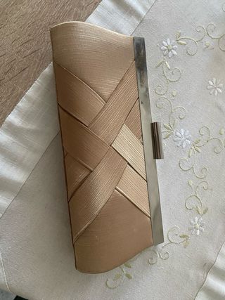 Bolso de fiesta beige