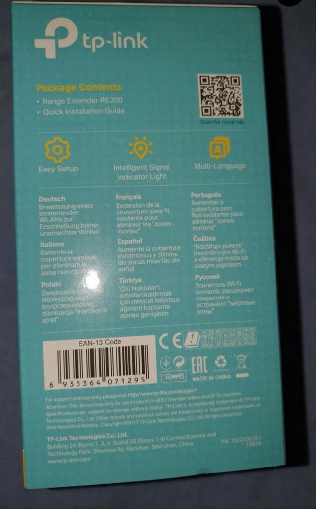 TP-Link RE200 AC750 Wi-Fi Range Extender