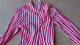 Vestido Tommy Hilfiger Rayas Rojas T.36