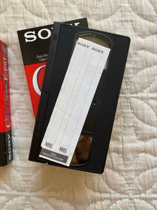 Lote 3 Cintas VHS Sony E-180 Nuevas