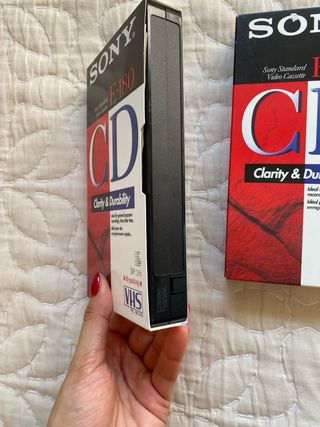 Lote 3 Cintas VHS Sony E-180 Nuevas