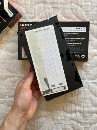Lote 3 Cintas VHS Sony E-180 Nuevas