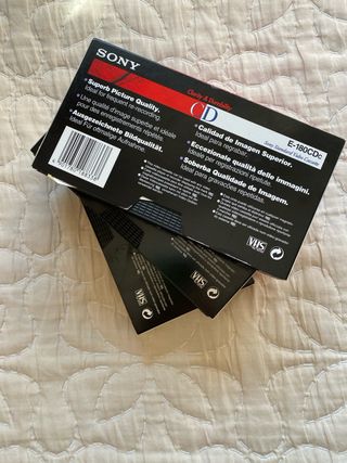 Lote 3 Cintas VHS Sony E-180 Nuevas