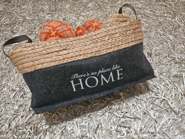 Conjunto de 3 cestos bege e cinza