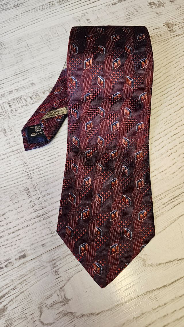 Corbata Seda Ermenegildo Zegna Roja