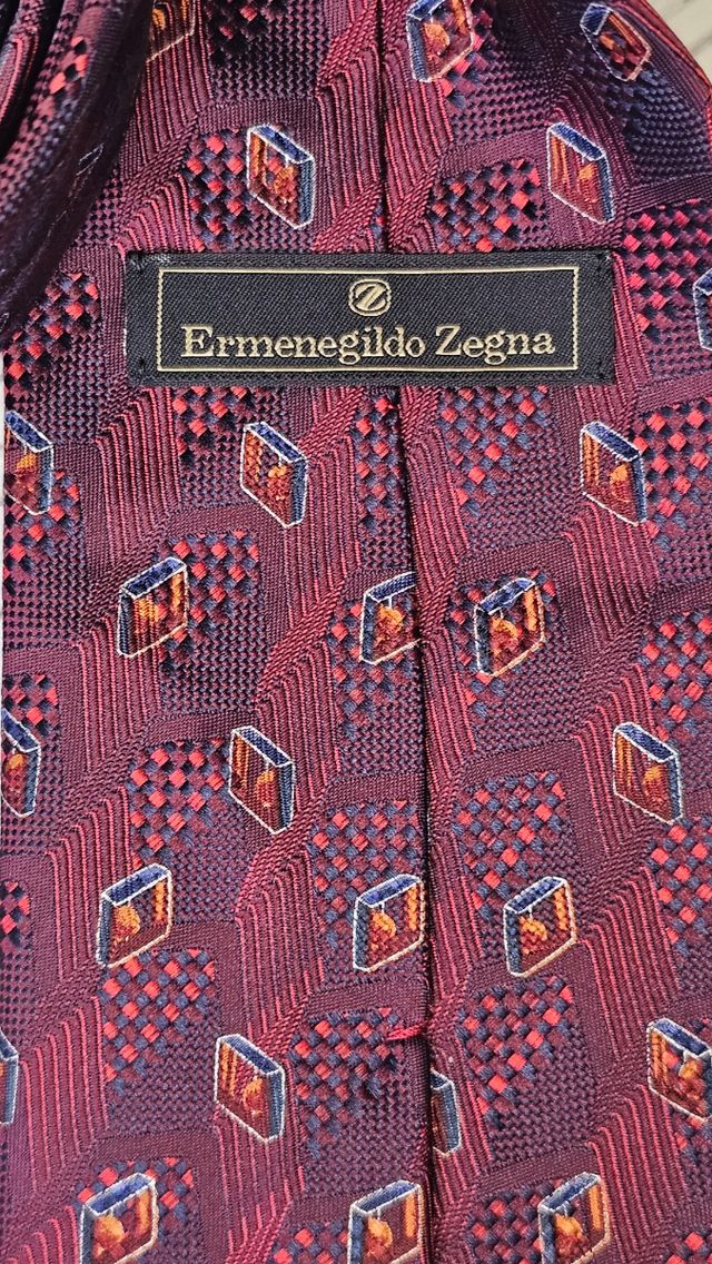 Corbata Seda Ermenegildo Zegna Roja