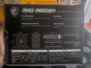 Fuente Alimentación MSI MAG A650BN 650W Bronce