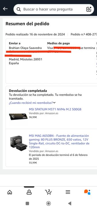 Fuente Alimentación MSI MAG A650BN 650W Bronce